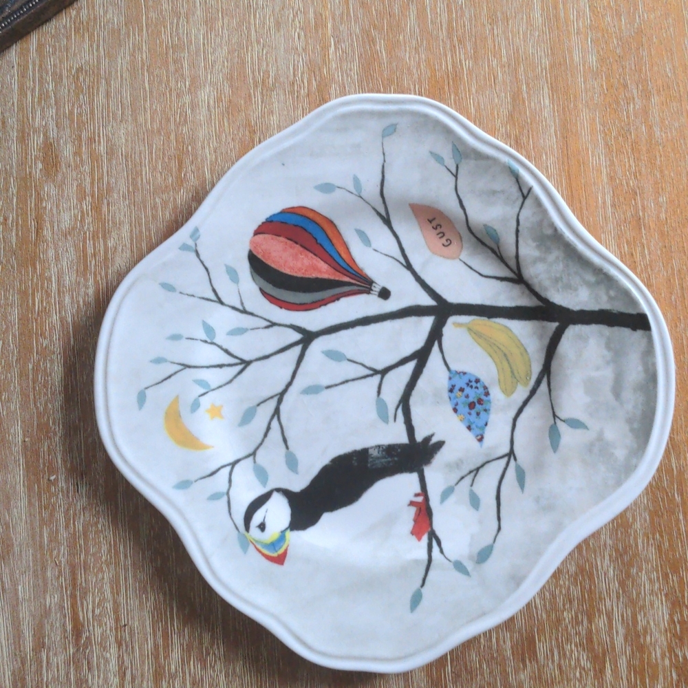 Anthropologie Rebecca Rebouche Curious Deciduous Salad Plate - Damaged